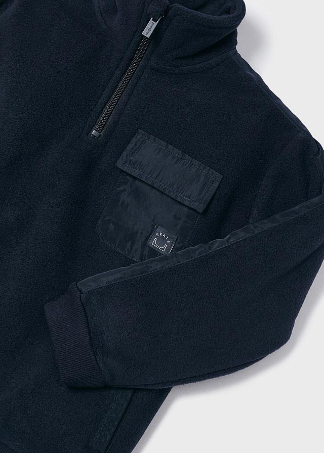 Polera polar azul