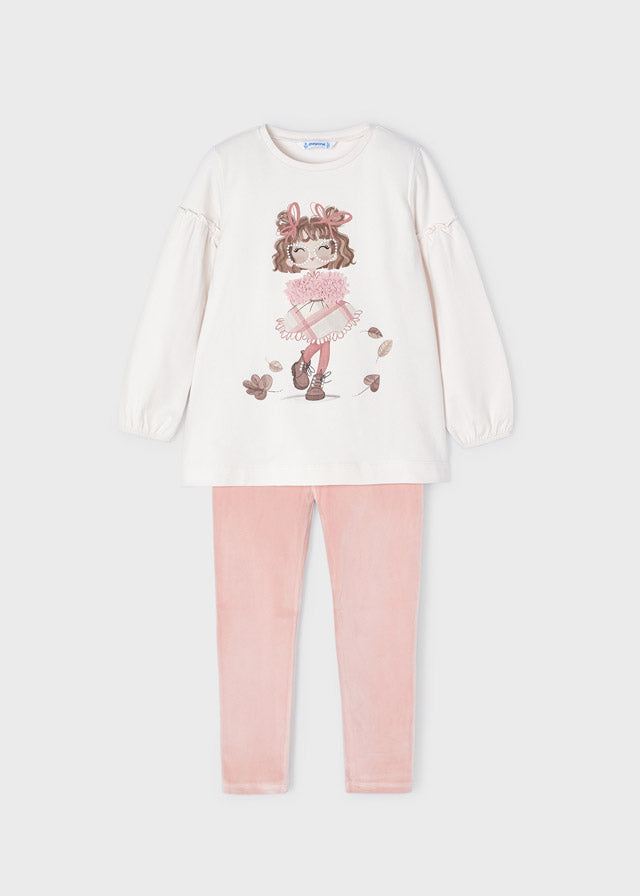 Conj. leggings terciopelo