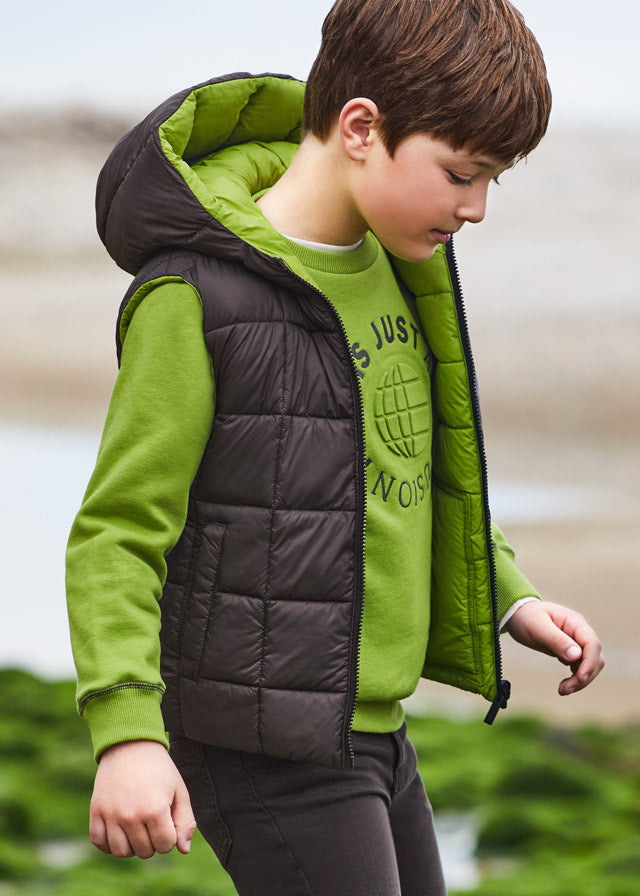 Chaleco reversible verde