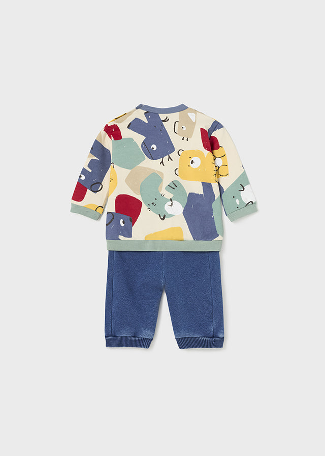 Conj. estampado y pantalón