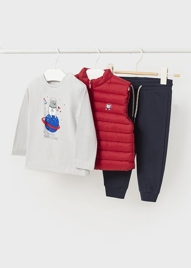 Conj. Pant. Camiseta chaleco