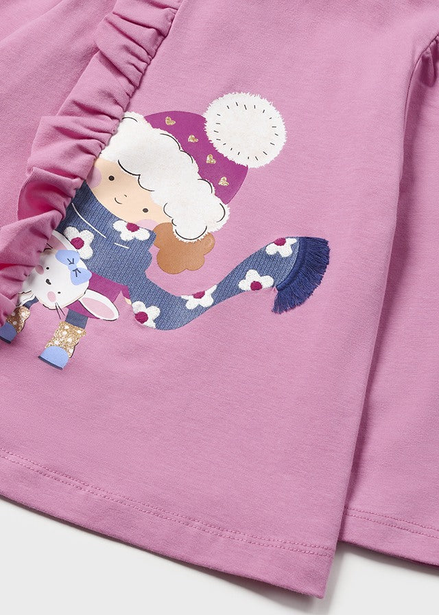 Conj. leggings knit denim