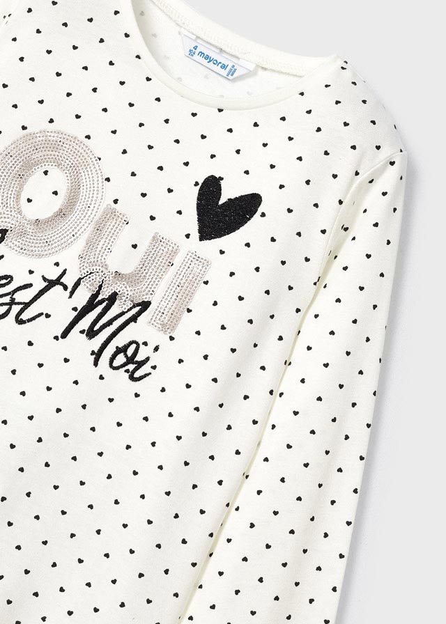 Camiseta M/L mini corazones