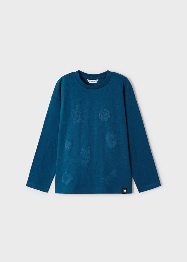 Camiseta m/l puff prints