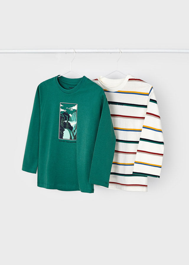Set 2 camisetas m/l rayas
