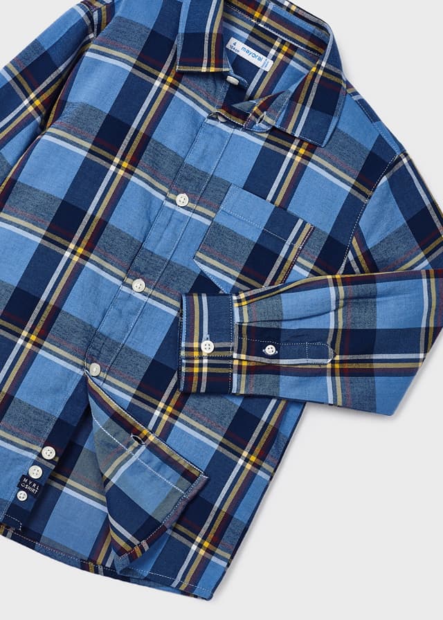 Camisa m/l cuadros