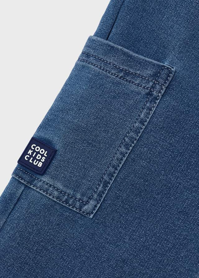 Pantalon cargo felpa denim