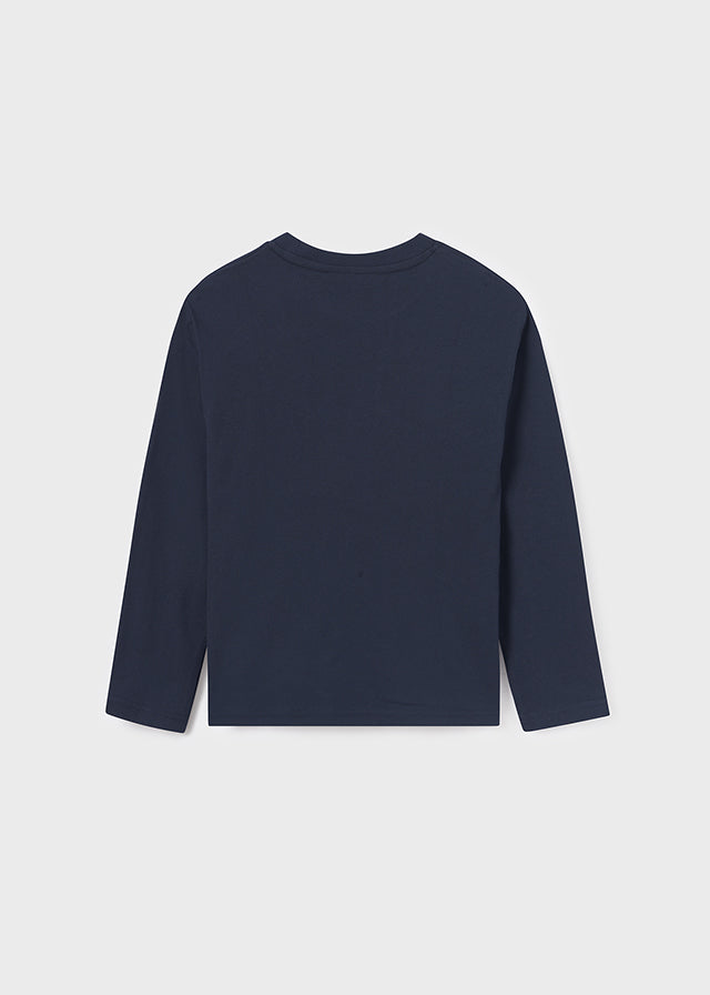 Camiseta m/l contrastes