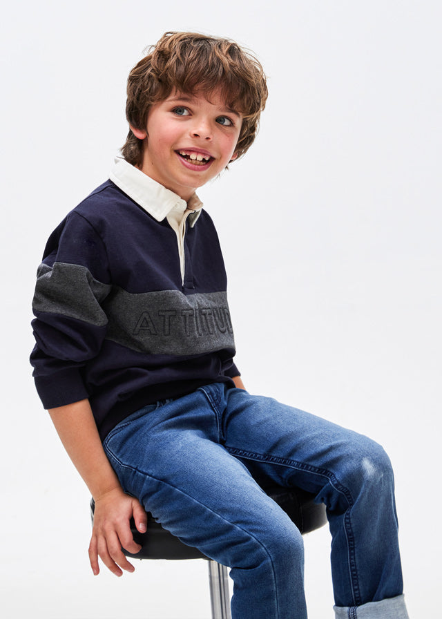 Polo M/L cuello camisero