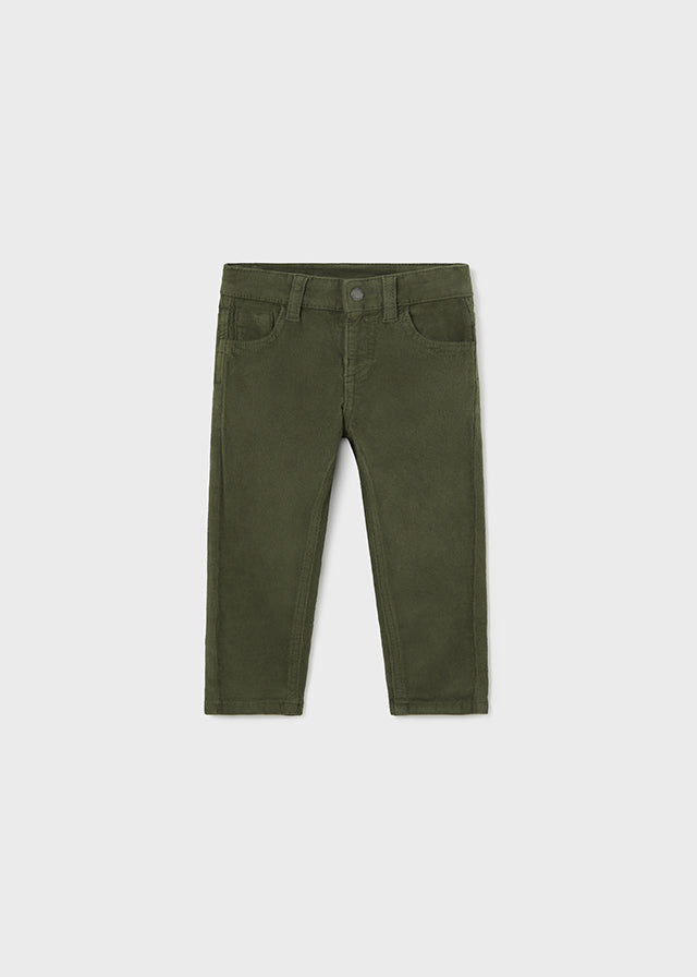 Pantalon Pana slim fit basico
