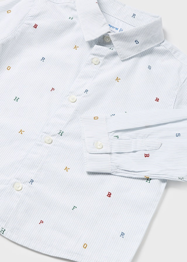 Camisa m/l estampada