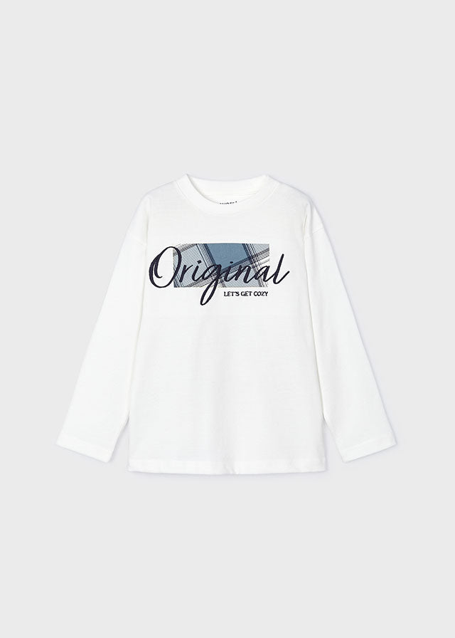 Camiseta m/l aplique