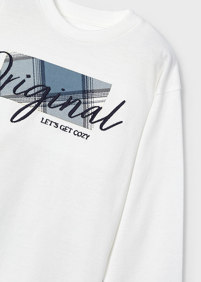 Camiseta m/l aplique
