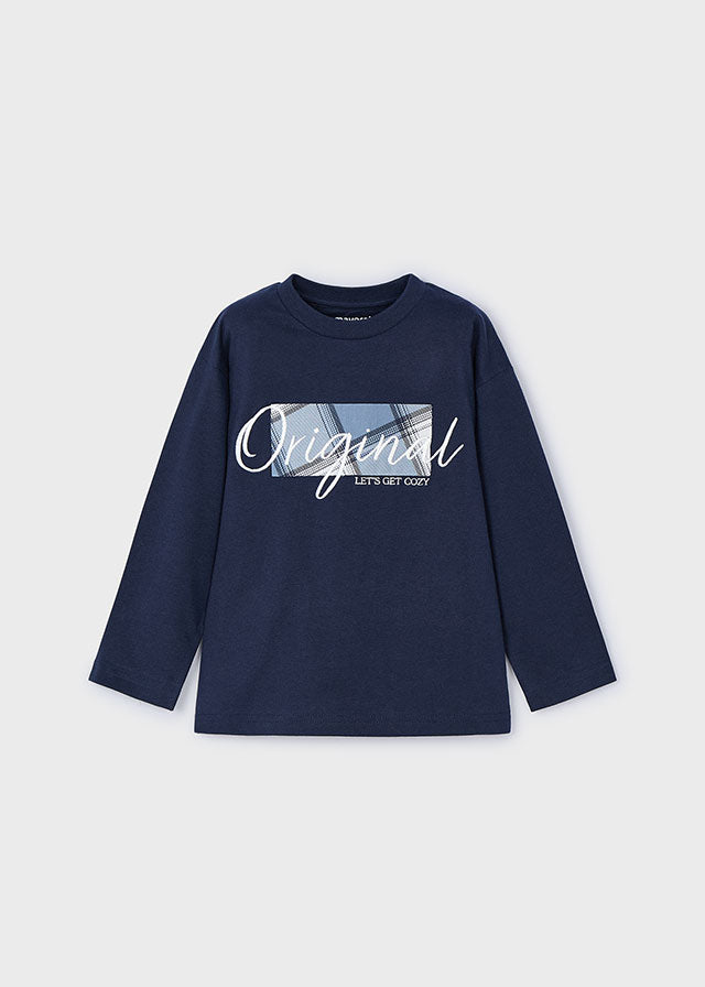 Camiseta m/l aplique