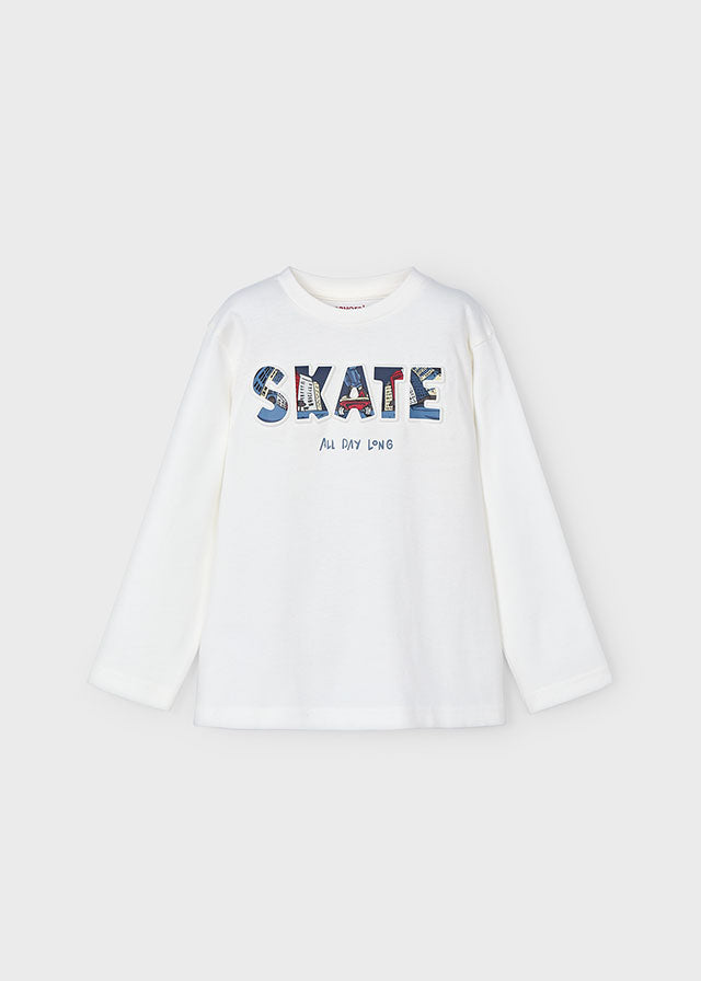 Camiseta m/l embossed