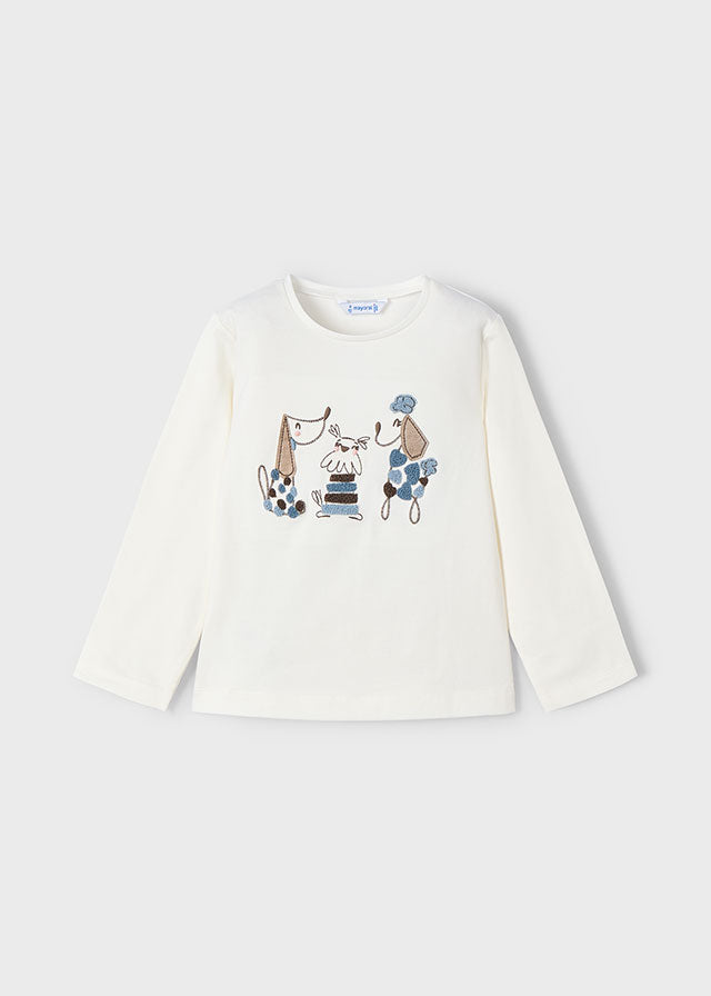 Camiseta m/l bordados