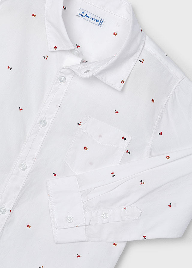 Camisa m/l estampada
