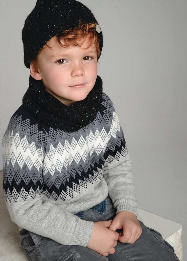 Jersey jacquard posicionado