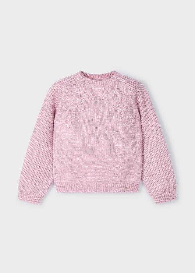 Jersey flores bordadas