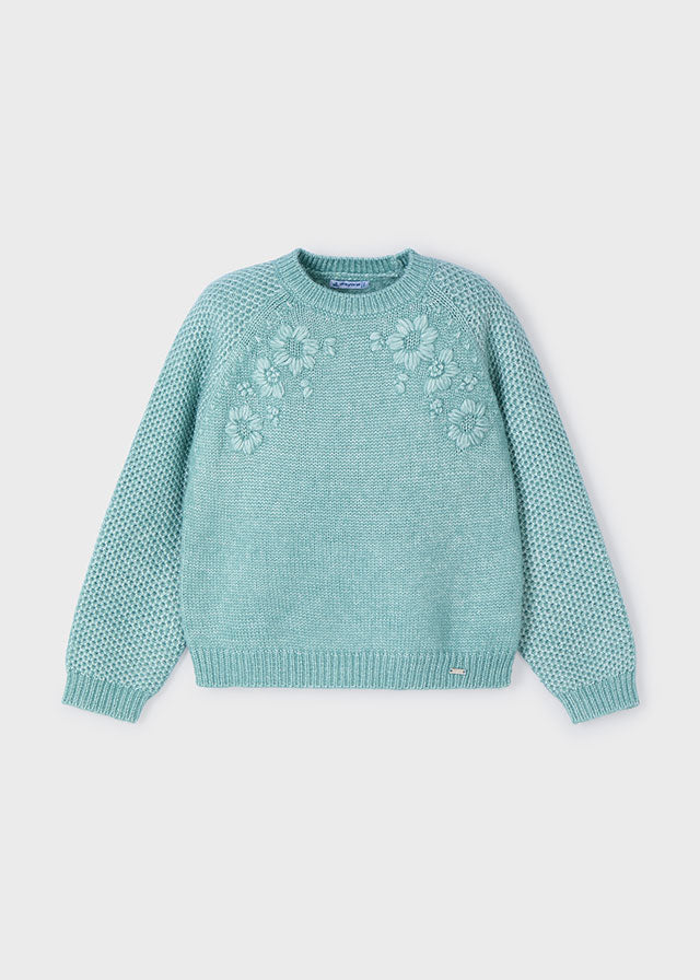 Jersey flores bordadas