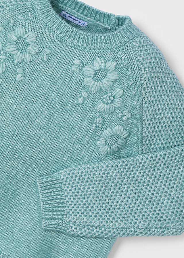 Jersey flores bordadas