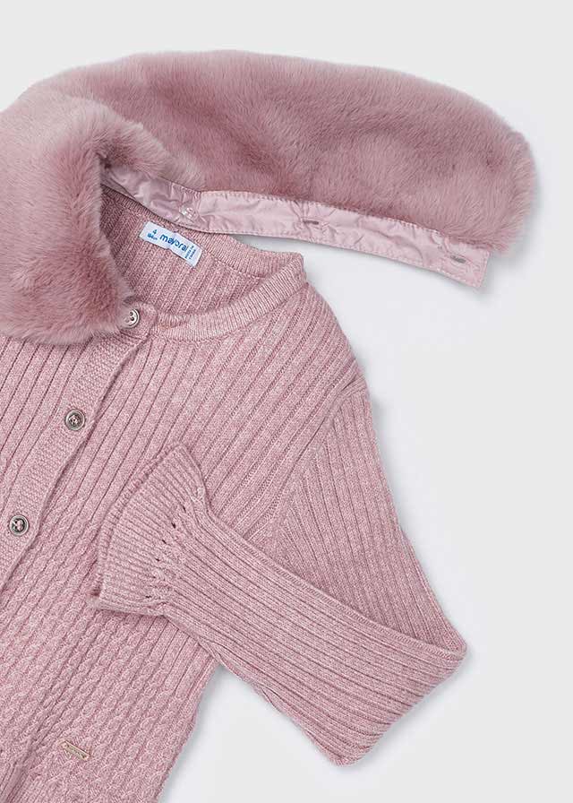 Rebeca tricot cuello pelo