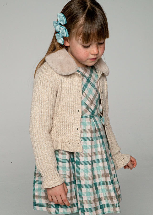 Rebeca tricot cuello pelo