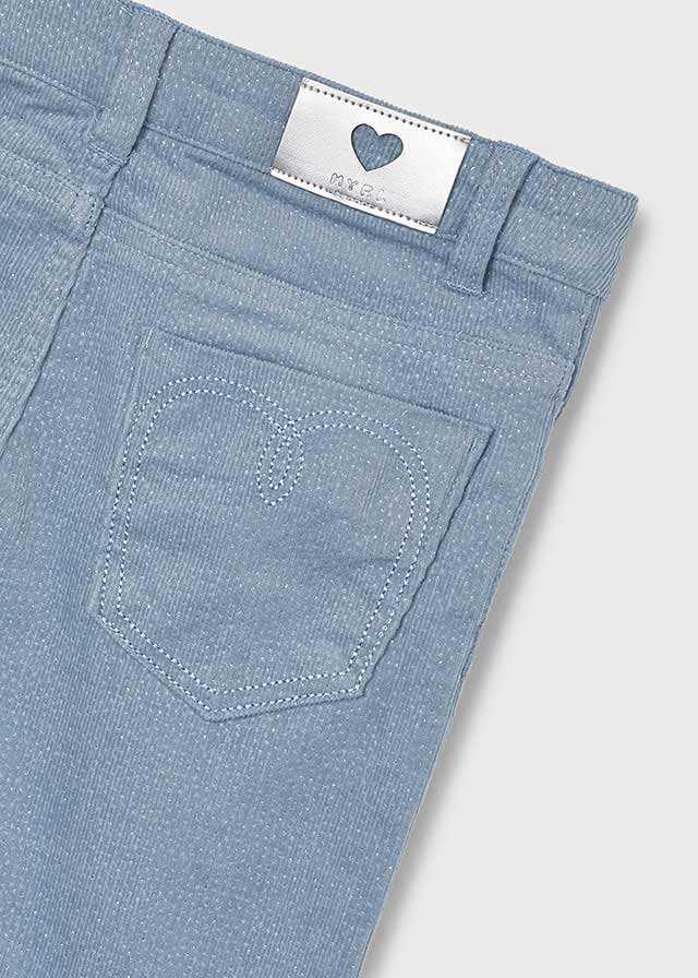 Pantalon largo pana brillo