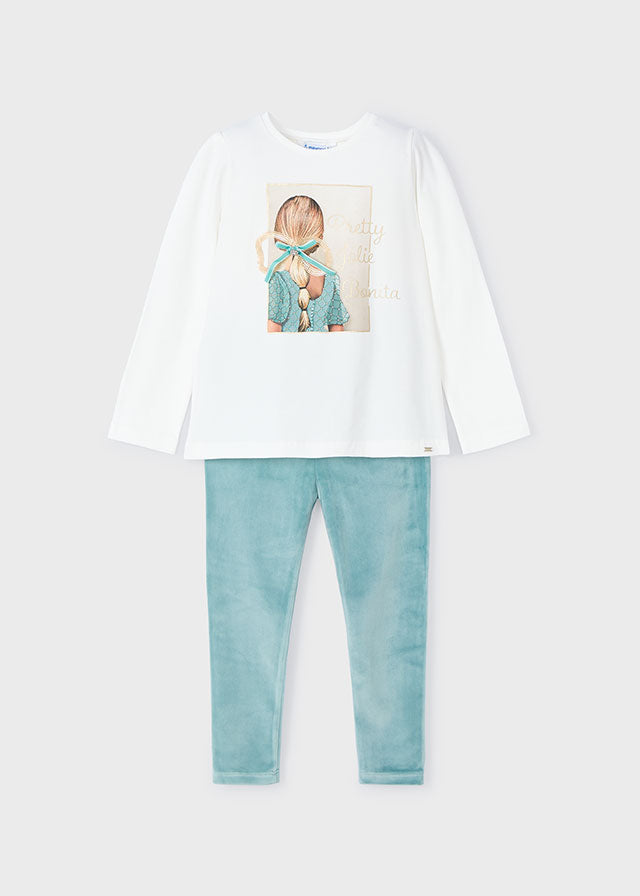 Conj. Leggings tercipelo