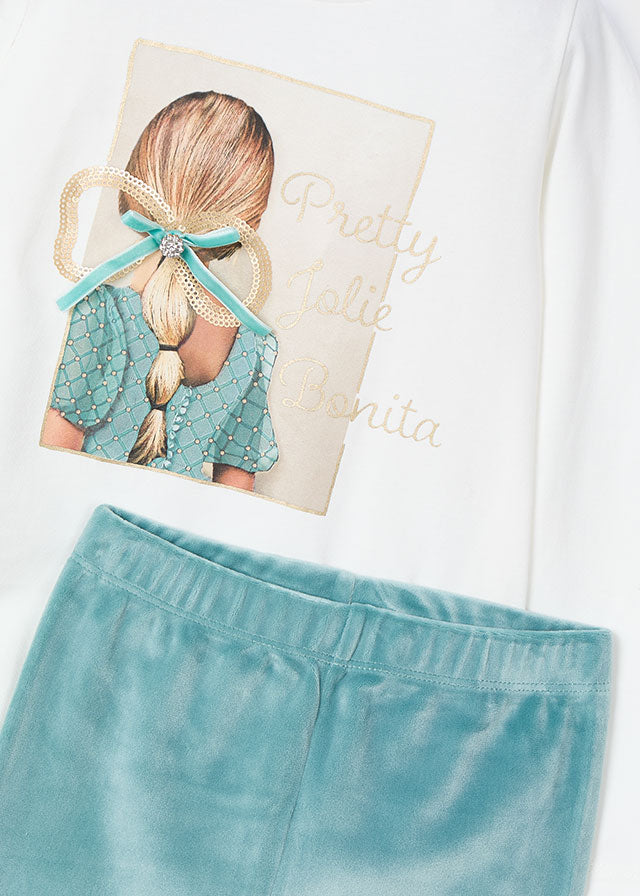 Conj. Leggings tercipelo