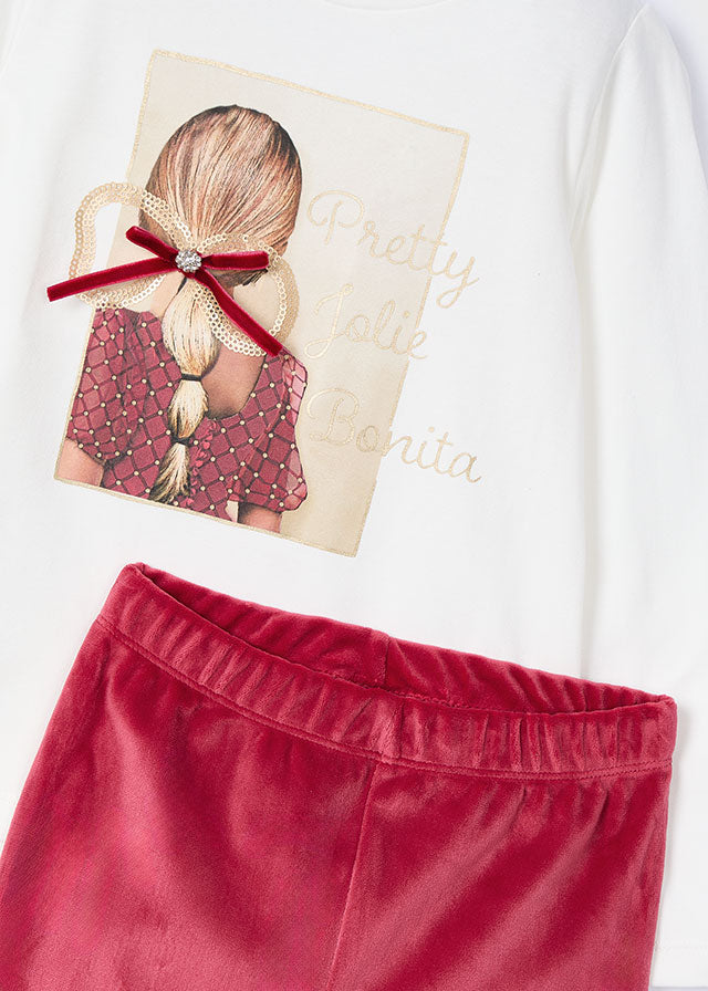 Conj. Leggings tercipelo