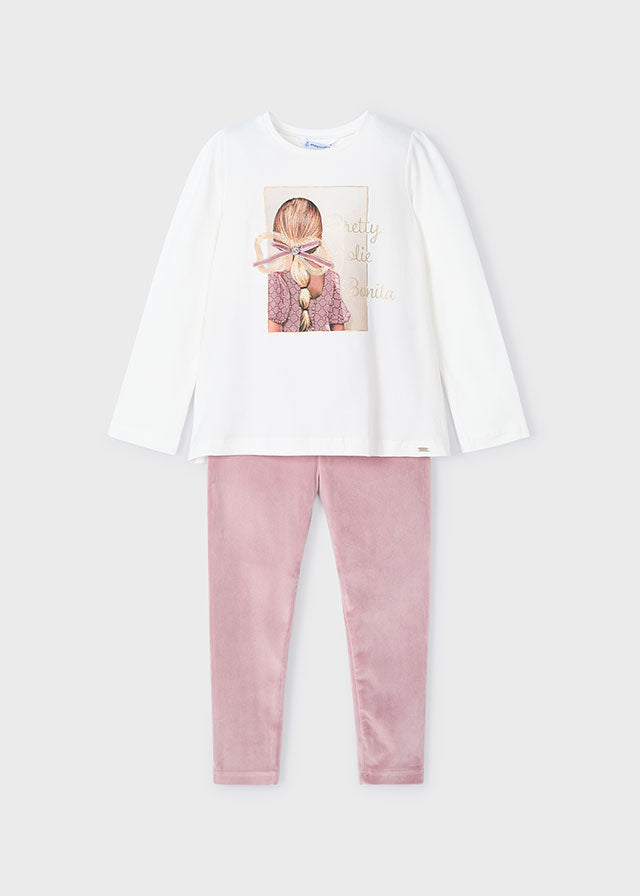 Conj. Leggings tercipelo