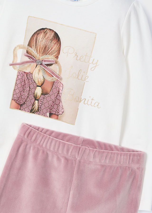 Conj. Leggings tercipelo
