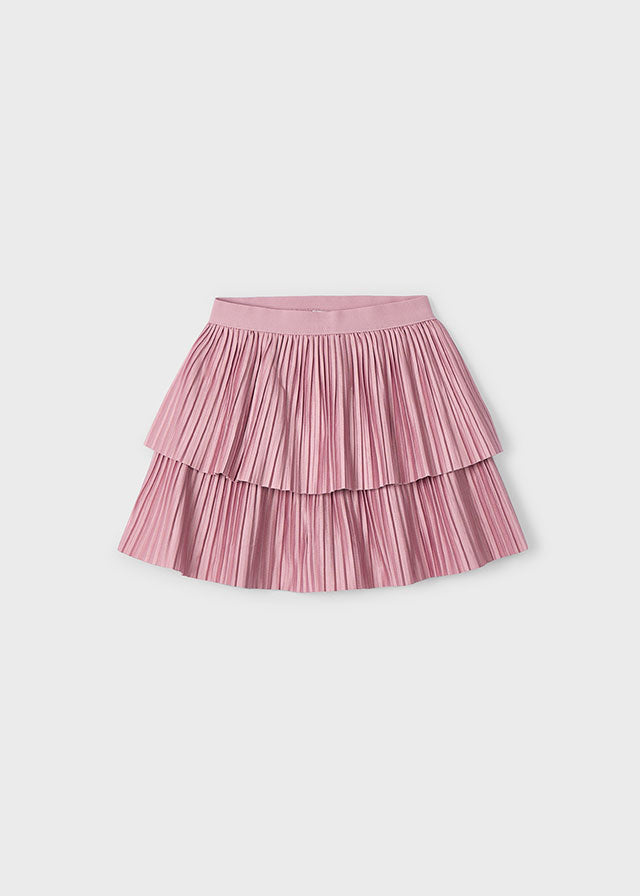 Falda plisada punto