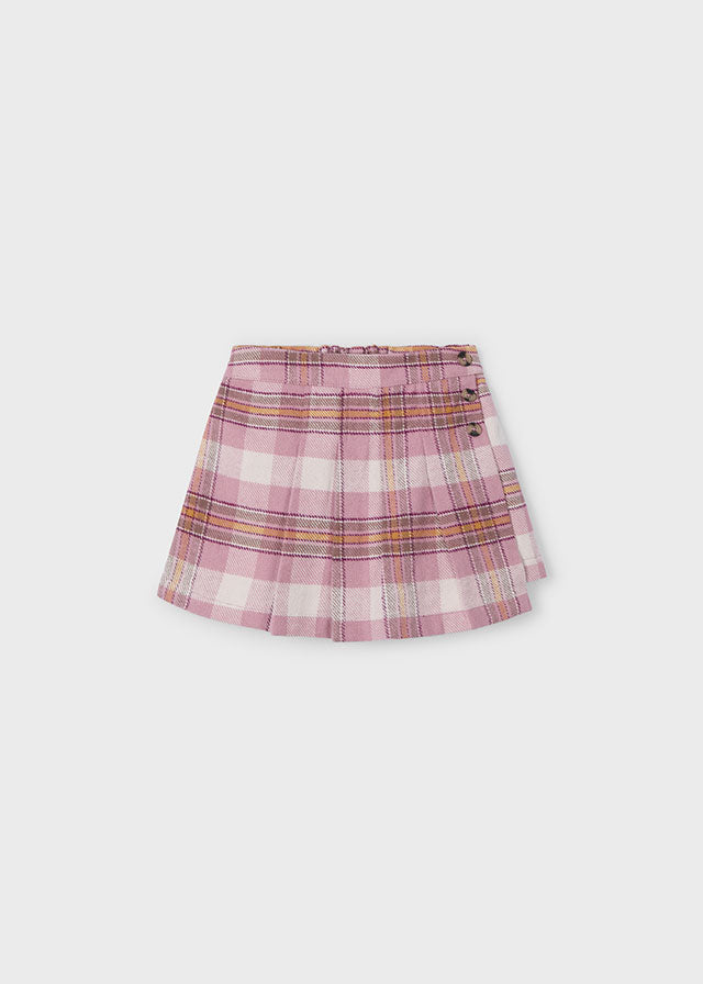 Falda Short cuadros