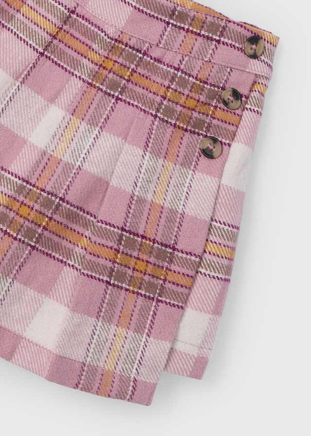Falda Short cuadros