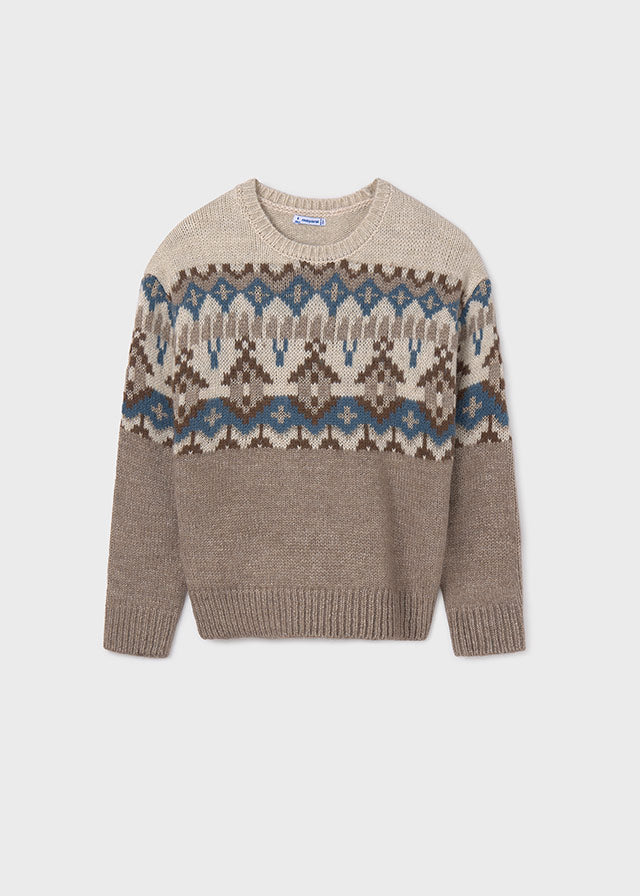 Jersey jacquard cenefa