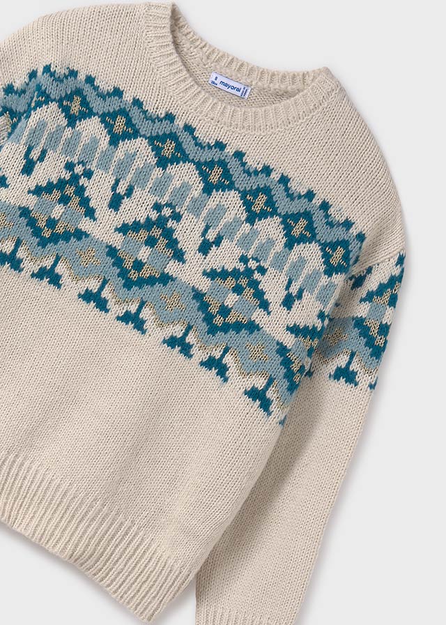 Jersey jacquard cenefa