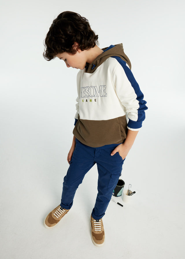 Pullover contrastes