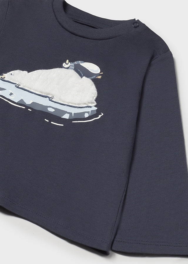 Camiseta m/l aplique