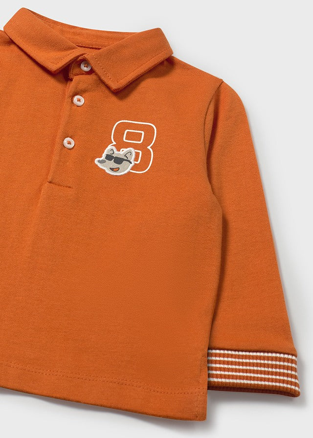 Polo m/l liso detalles