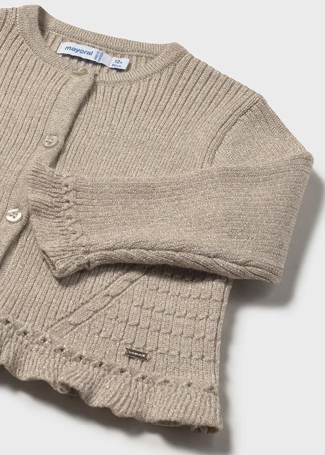 Rebeca tricot larga