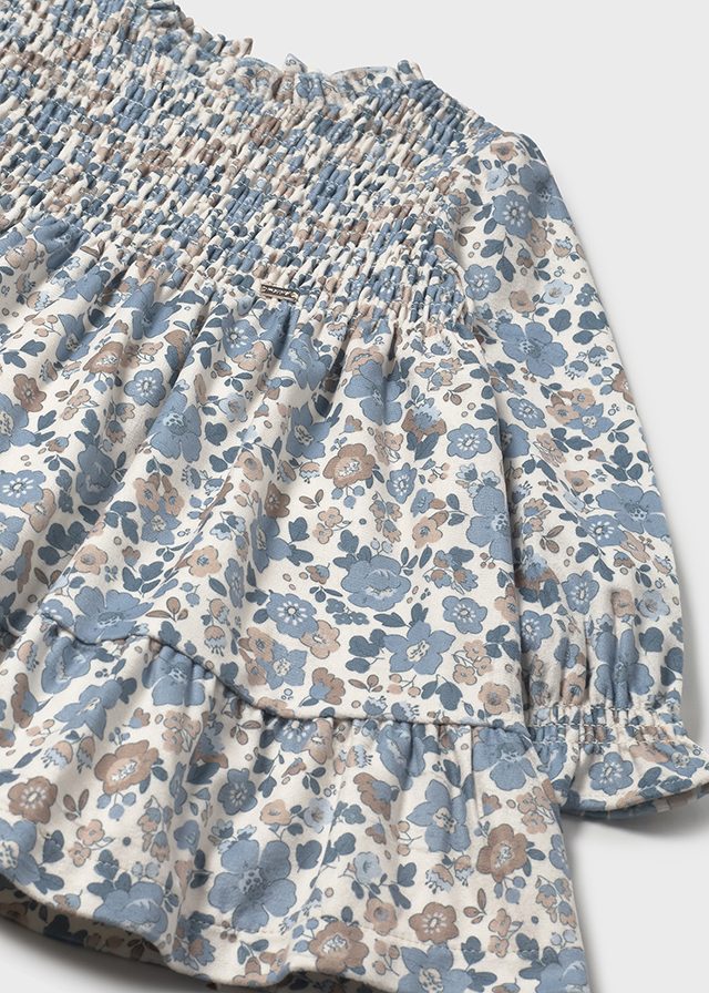 Vestido terciopelo estampado
