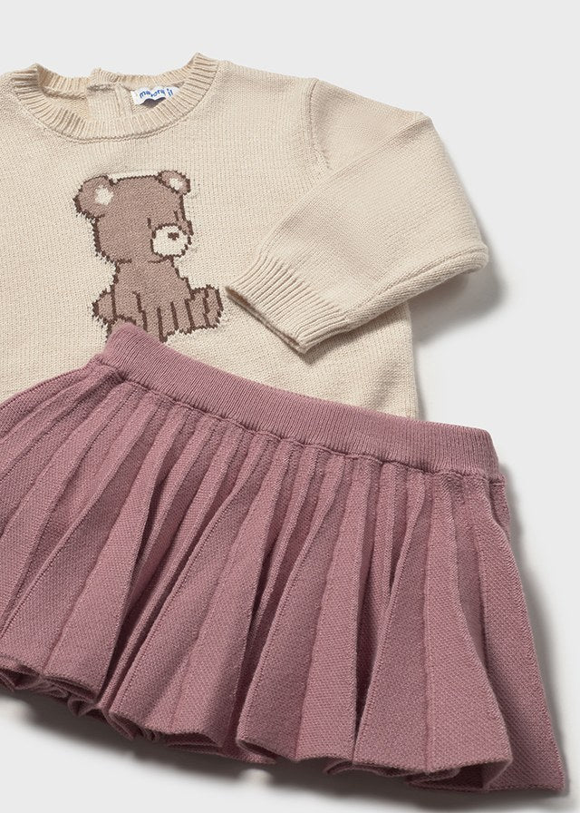 Conj. Falda tricot