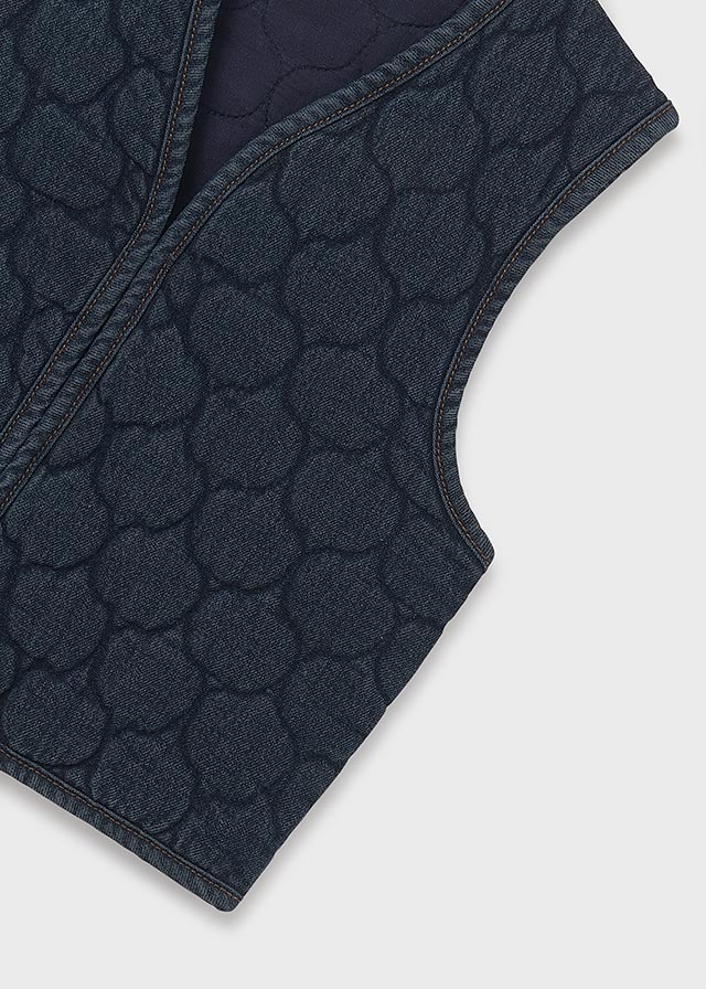 Chaleco denim acolchado