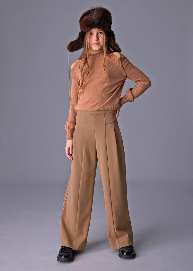 Pantalon largo wide leg