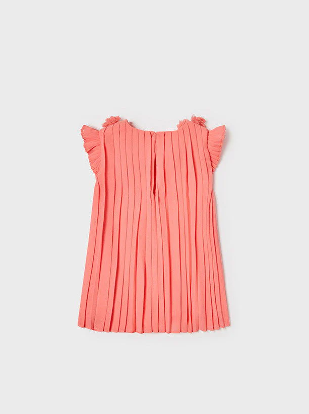 Vestido plisado flores