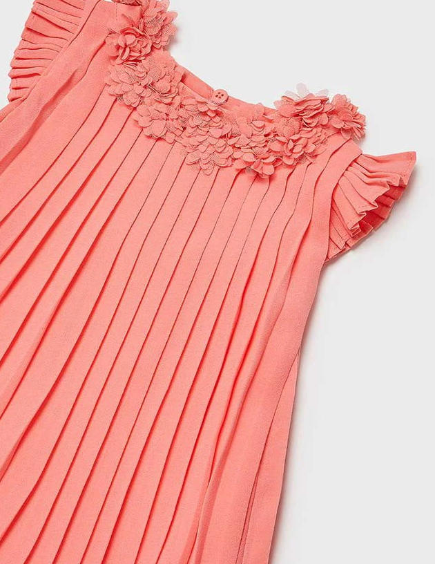 Vestido plisado flores