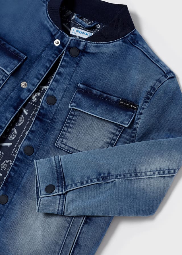 Casaca denim azul
