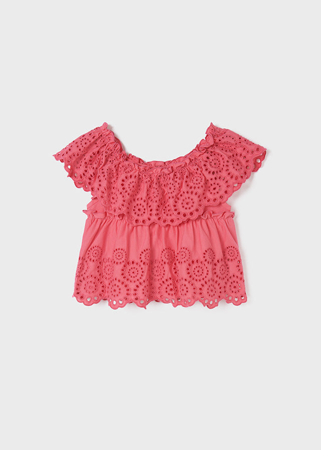 Blusa punto bordado